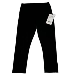 YOGALICIOUS Black High Rise‎ Capri Leggings Workout Walking Yoga size S NWT